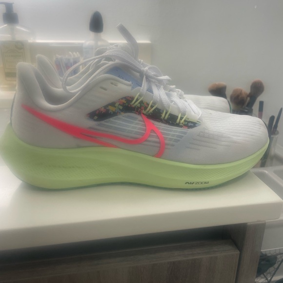 Nike Shoes - Nike White and Neon Green Athletic Shoes